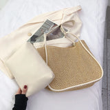 Sac en paille tissé à la main pour femme