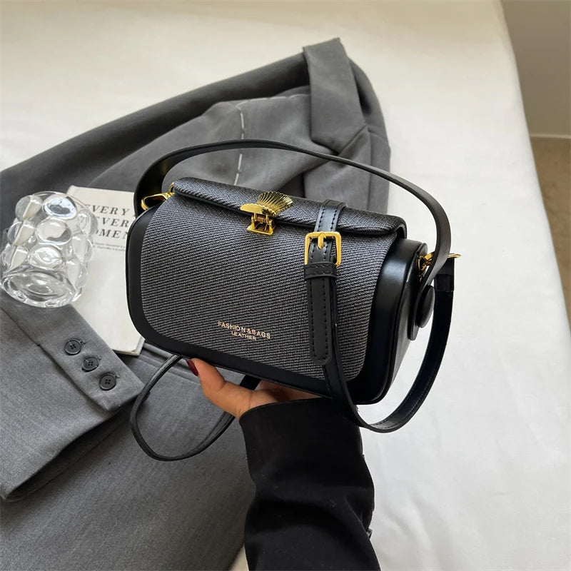 Mini Sac à Bandoulière Carré Simple pour Femmes