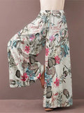 Pantalon Large Décontracté Femme avec Poches - Élégance au Style Rétro