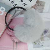 Cache-Oreilles Femme en Véritable Fourrure de Renard Style Hiver Grande Taille