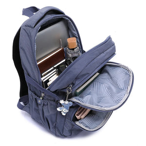 Women's Waterproof Nylon Backpack Minimalist Style with Adjustable Straps
