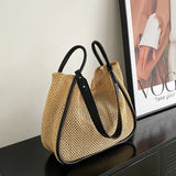 Sac en paille tissé à la main pour femme