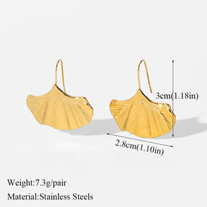 Boucles d'oreilles pendantes en métal inoxydable pour femmes