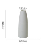 Vase Décoratif Moderne en Céramique Blanche pour Table et Intérieur