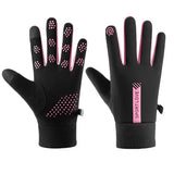 Gants Cyclisme Hiver Femme Thermiques Imperméables et Coupe-Vent Polyester