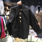 Chemise Blanche Élégante en Perles Col Pointu Femme