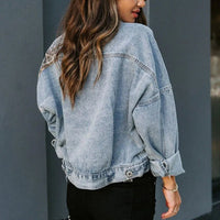 Veste en Jean Décontractée pour Femmes Élégante