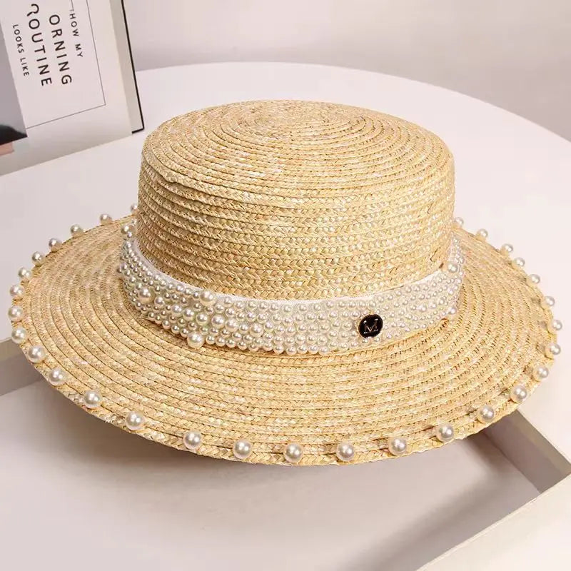 Chapeau Canotier en Paille pour Femme - Élégance et Protection Solaire