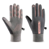 Gants Cyclisme Hiver Femme Thermiques Imperméables et Coupe-Vent Polyester