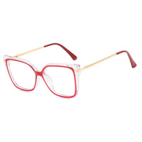 Lunettes Oversize Élégantes à Motif Léopard