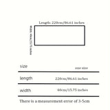 Écharpe Épaisse Femme Hiver Style Classique Polyester Doux à Franges Chaudes