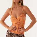 Haut Cami Paillettes Y2K Sexy pour Femmes