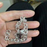 Bracelet en Argent Sterling 925 avec Charme Étoile
