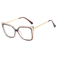 Lunettes Oversize Élégantes à Motif Léopard