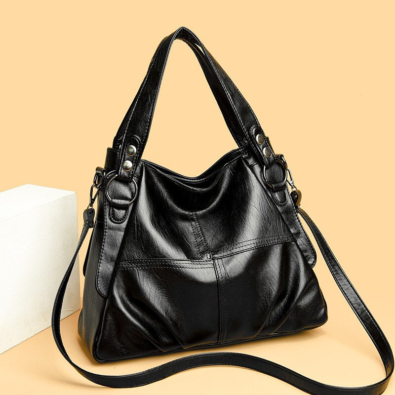 Elegant Handbag in Soft Faux Leather