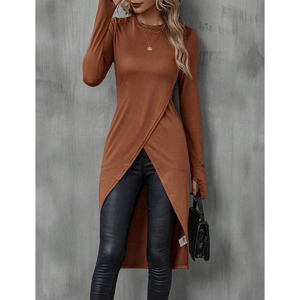T-shirt Élégance Française Automnale pour Femme