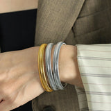 Bracelet jonc serpent en acier inoxydable de 10mm de largeur