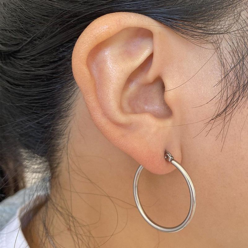 Boucles d'oreilles créoles en Acier Inoxydable - EMAKUJITIA