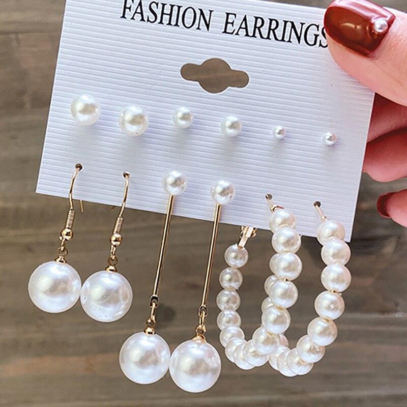 Boucles d'oreilles en perles Vintage pour femmes - EMAKUJITIA