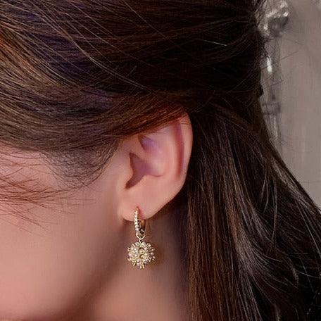 Boucles d'oreilles pendantes avec perles - EMAKUJITIA