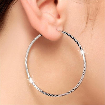 Boucles d'oreilles rondes en argent - EMAKUJITIA