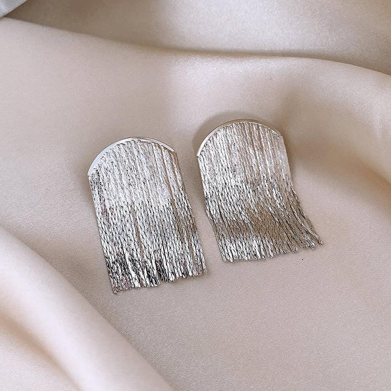 Boucles d'oreilles Vintage à pampilles en métal pour femmes - EMAKUJITIA