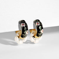 Boucles d'oreilles vintages à perles rondes style bohème - EMAKUJITIA