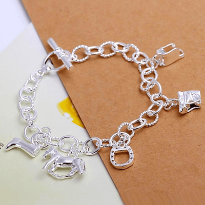 Bracelet à breloques en argent - EMAKUJITIA