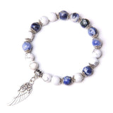 Bracelet à perles en acrylique pendentif plume - EMAKUJITIA
