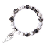 Bracelet à perles en acrylique pendentif plume - EMAKUJITIA
