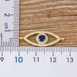 Bracelet ajustable motif œil serti de cristaux de zircon - EMAKUJITIA