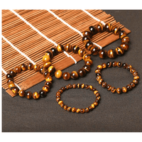 Bracelet avec perles en pierre œil de tigre naturelle - EMAKUJITIA