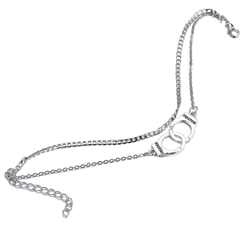 Bracelet de cheville double chaînes pour femmes - EMAKUJITIA