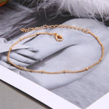 Bracelet de cheville en chaîne de perles - EMAKUJITIA