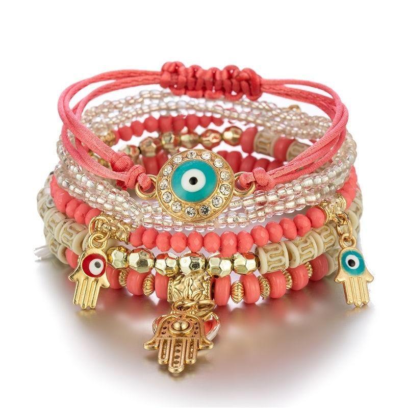 Bracelet en perles acryliques fait à la main pour femme - EMAKUJITIA