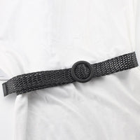 Ceinture boho tressée large boucle pour femme - EMAKUJITIA