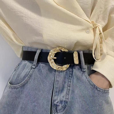 Ceinture pour femme en cuir PU style rétro - EMAKUJITIA