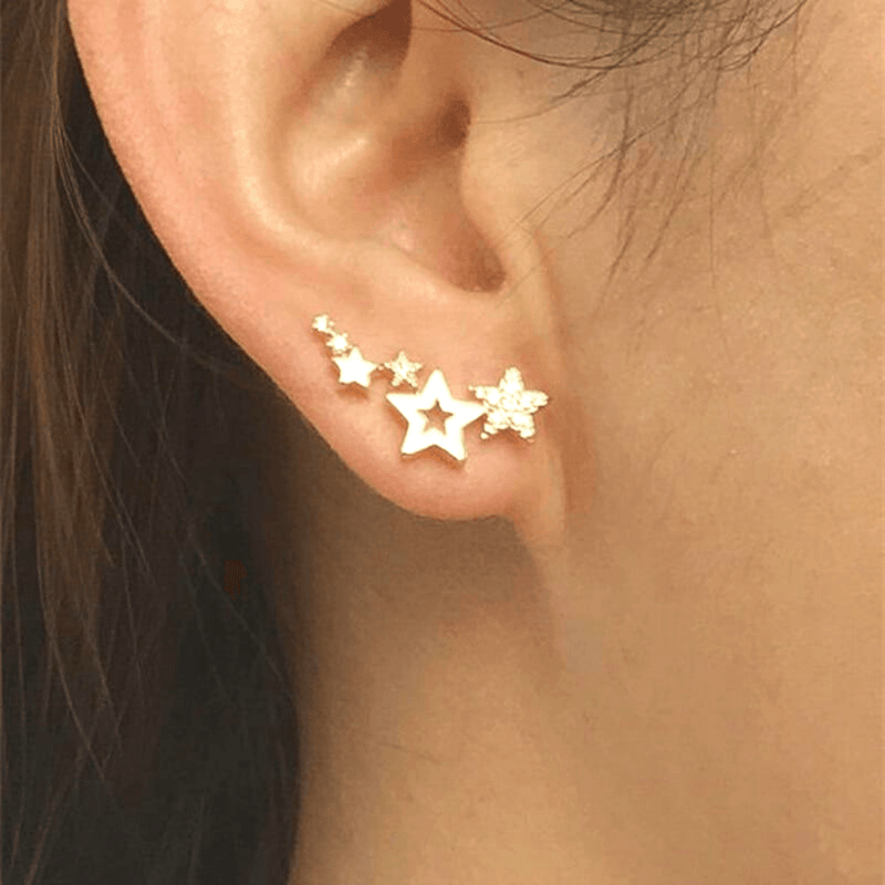 Clous d'oreilles forme étoiles - EMAKUJITIA