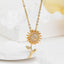 Collier avec pendentif en acier inoxydable serti de cristaux