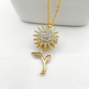 Collier avec pendentif en acier inoxydable serti de cristaux - EMAKUJITIA