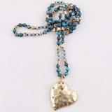 Collier bohème avec pendentif en forme de cœur - EMAKUJITIA
