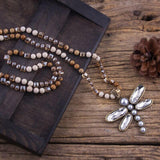 Collier bohème avec pendentif libellule - EMAKUJITIA