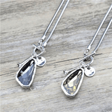 Collier chaîne long avec breloque en cristal pour femme - EMAKUJITIA