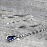 Collier chaîne long avec breloque en cristal pour femme - EMAKUJITIA