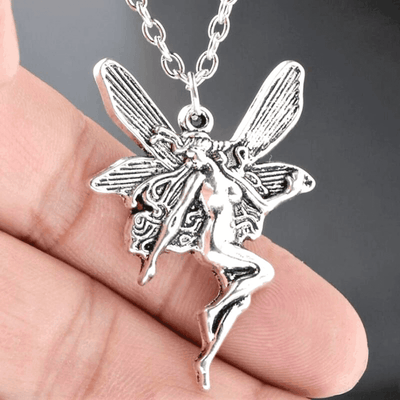 Collier chaîne pendentif fée en argent - EMAKUJITIA