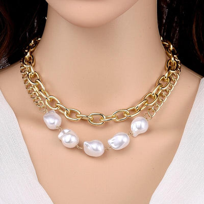 Collier choker multirang avec perles pour femmes - EMAKUJITIA