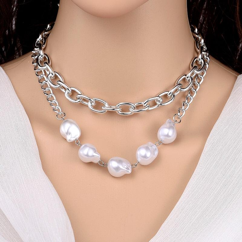 Collier choker multirang avec perles pour femmes - EMAKUJITIA