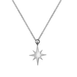 Collier en acier inoxydable pour femmes pendentif étoile plaqué - EMAKUJITIA