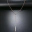 Collier en acier inoxydable pour femmes pendentif long