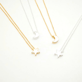 Collier fin avec pendentif astral - EMAKUJITIA